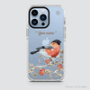 BIRDS AND FLOWER (RED)