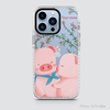 PIG COUPLE - KISSING