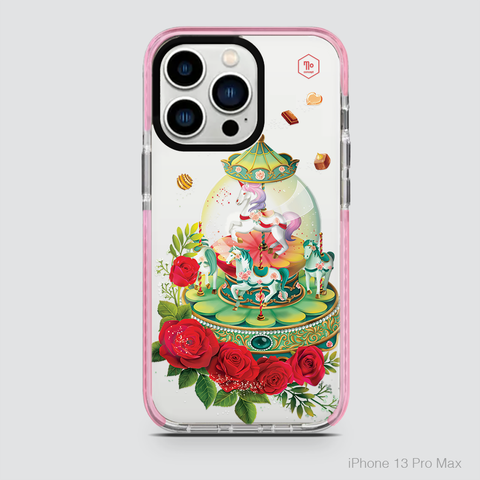DREAMY SNOW GLOBE - VÒNG XOAY NGỰA GỖ