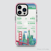 COLORFUL BOARDING PASS - USA