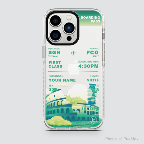 COLORFUL BOARDING PASS - ITALY