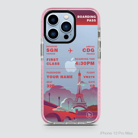 COLORFUL BOARDING PASS - FRANCE