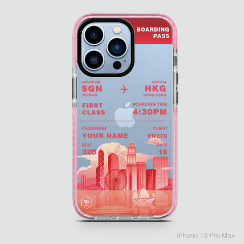 COLORFUL BOARDING PASS - HONGKONG