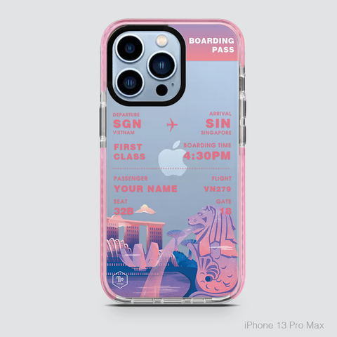 COLORFUL BOARDING PASS - SINGAPORE