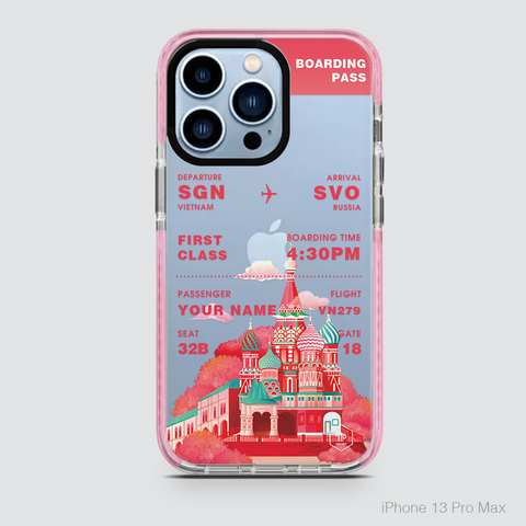 COLORFUL BOARDING PASS - RUSSIA