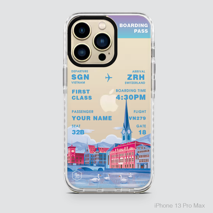 COLORFUL BOARDING PASS - SWITZERLAND