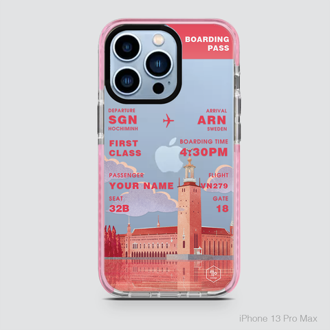 COLORFUL BOARDING PASS - SWEDEN