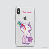 FUNNY UNICORN - DRINKING BEER