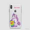 FUNNY UNICORN - DRINKING COFFEE