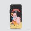 PIG COUPLE - EATING DESSERT