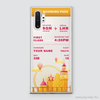 COLORFUL BOARDING PASS - ENGLAND