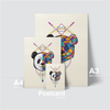 WILD ANIMAL IN POLYGON - PANDA