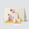 PIG COUPLE - EATING DESSERT