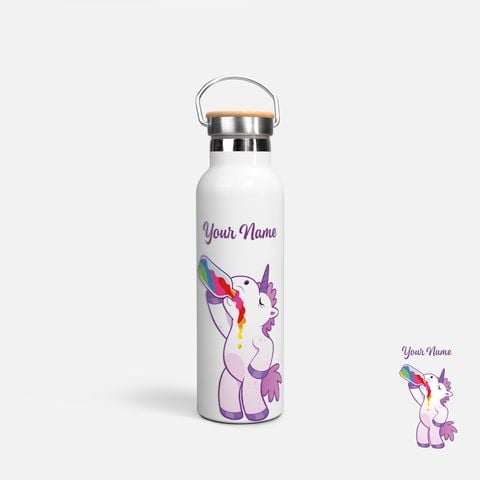 FUNNY UNICORN - DRINKING BEER