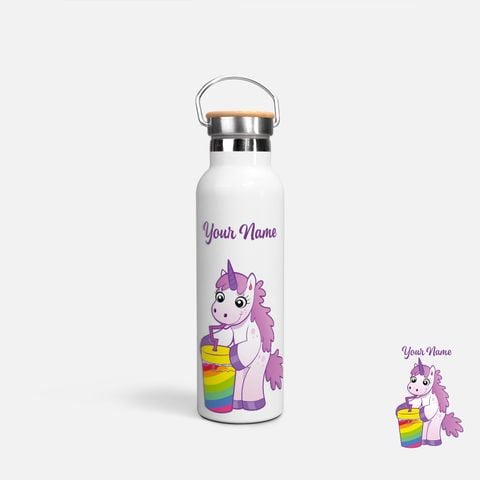 FUNNY UNICORN - DRINKING COFFEE