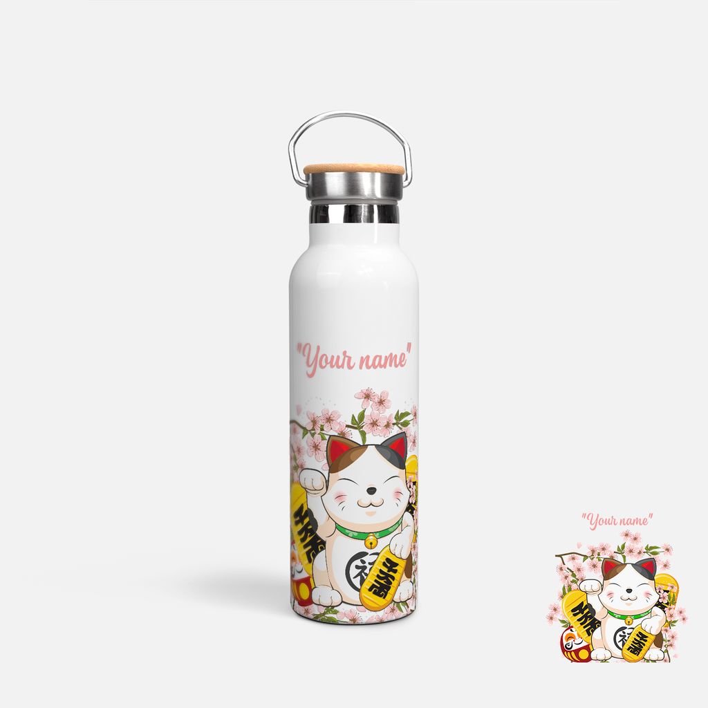 MANEKI NEKO WITH KOBAN AND DARUMA