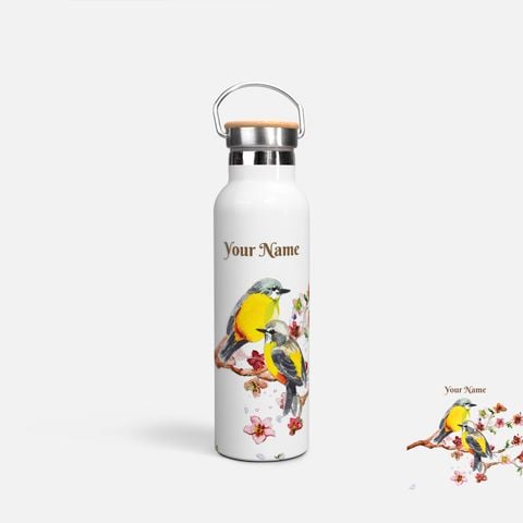 BIRDS AND FLOWER (YELLOW)