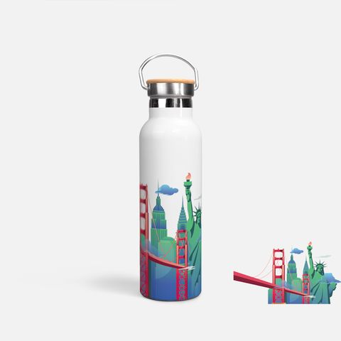 COLORFUL BOARDING PASS - USA