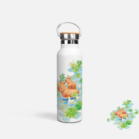 CAPYBARA - PEACEFUL LAKE