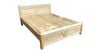 giường ngủ gỗ sồi chân cao
