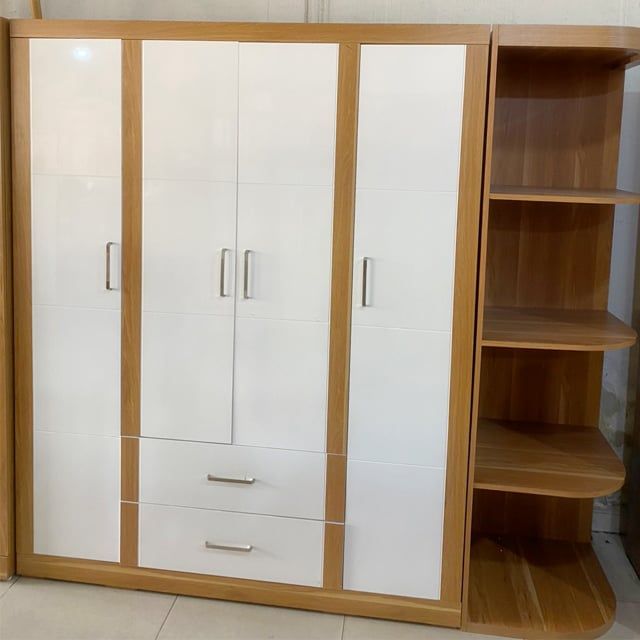 Tủ quần áo kết hợp kệ trang trí