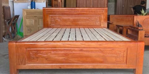 giường ngủ gỗ xoan đào việt