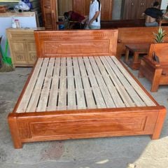 giường ngủ gỗ xoan đào việt