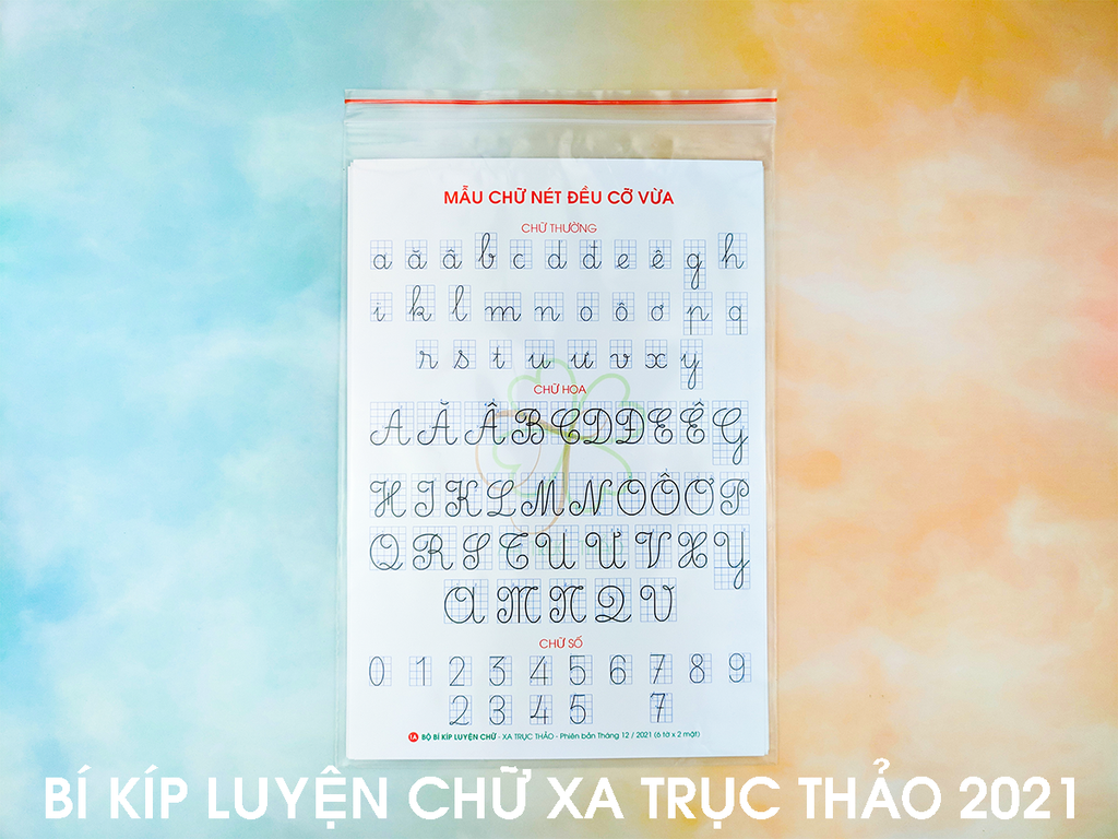 BỘ BÍ KÍP LUYỆN CHỮ - XA TRỤC THẢO - bản mới