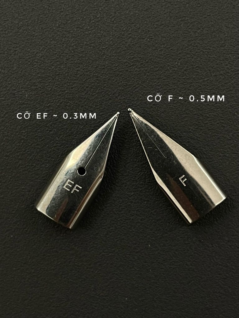 Ngòi vuông tròn đều bút Cánh Diều 107 EF, 109 EF và 203 EF