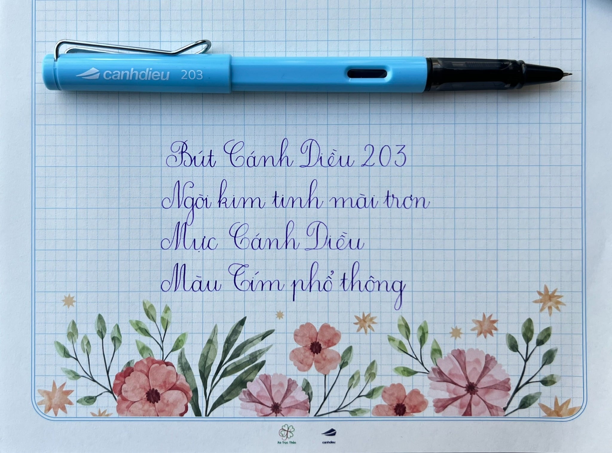  Ngòi bút Cánh Diều 203 kim tinh mài trơn 