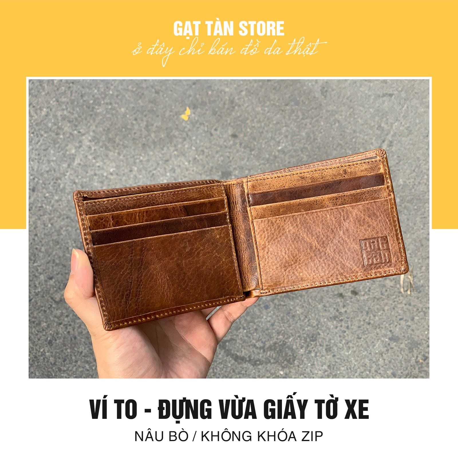 Ví 200 - Ví ngắn da bò