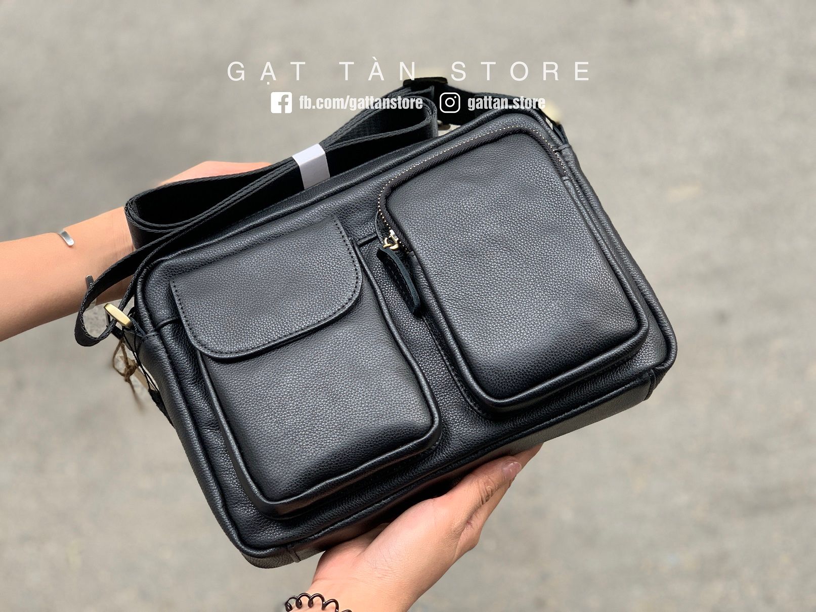 IP332 - Túi chéo da bò IPAD