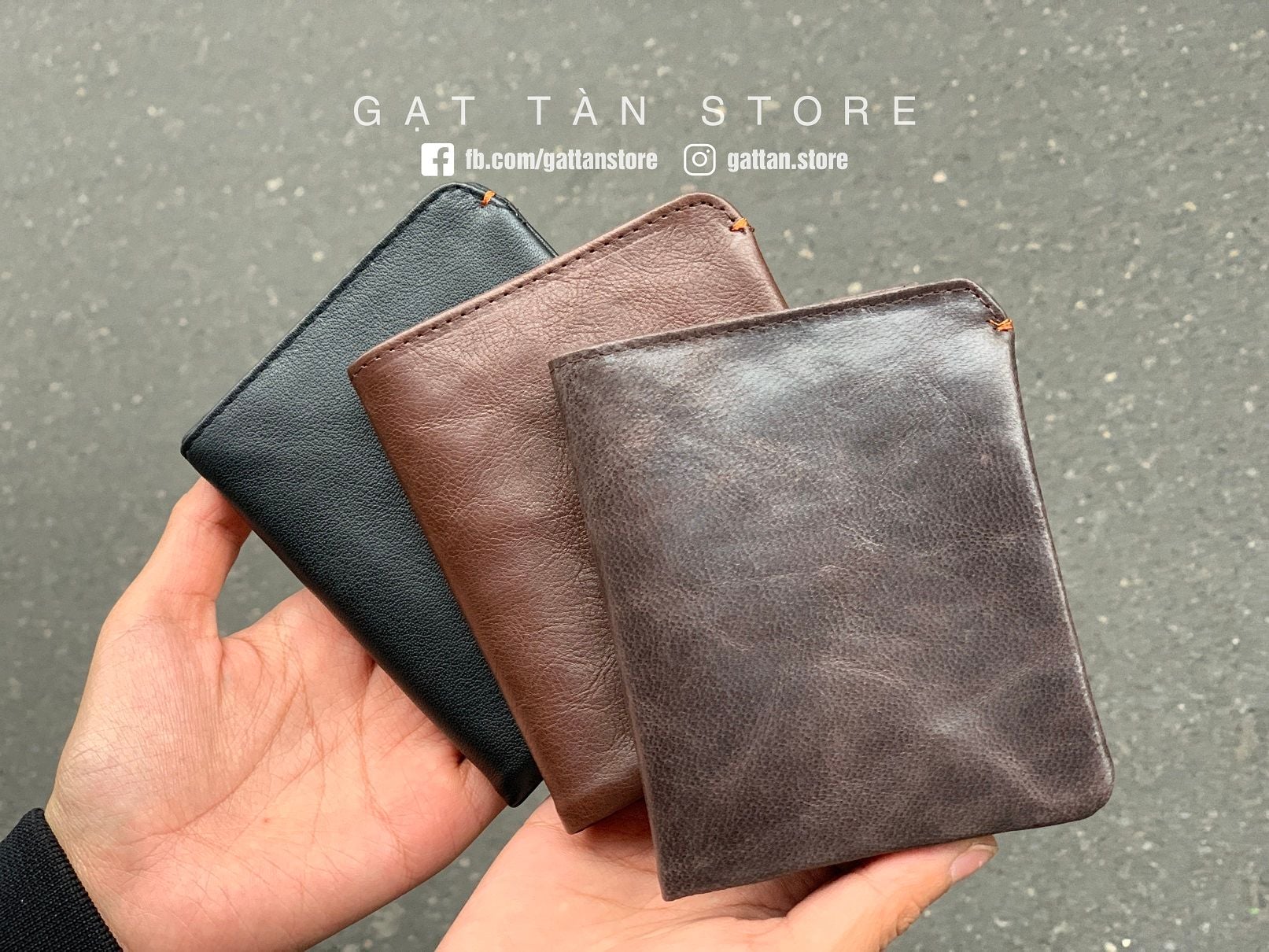 VD378 - Ví ngắn da bò