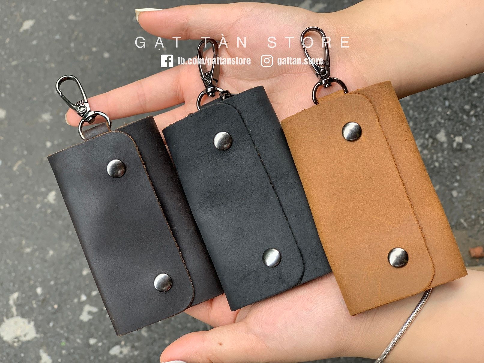 KC18 - Móc khóa da bò