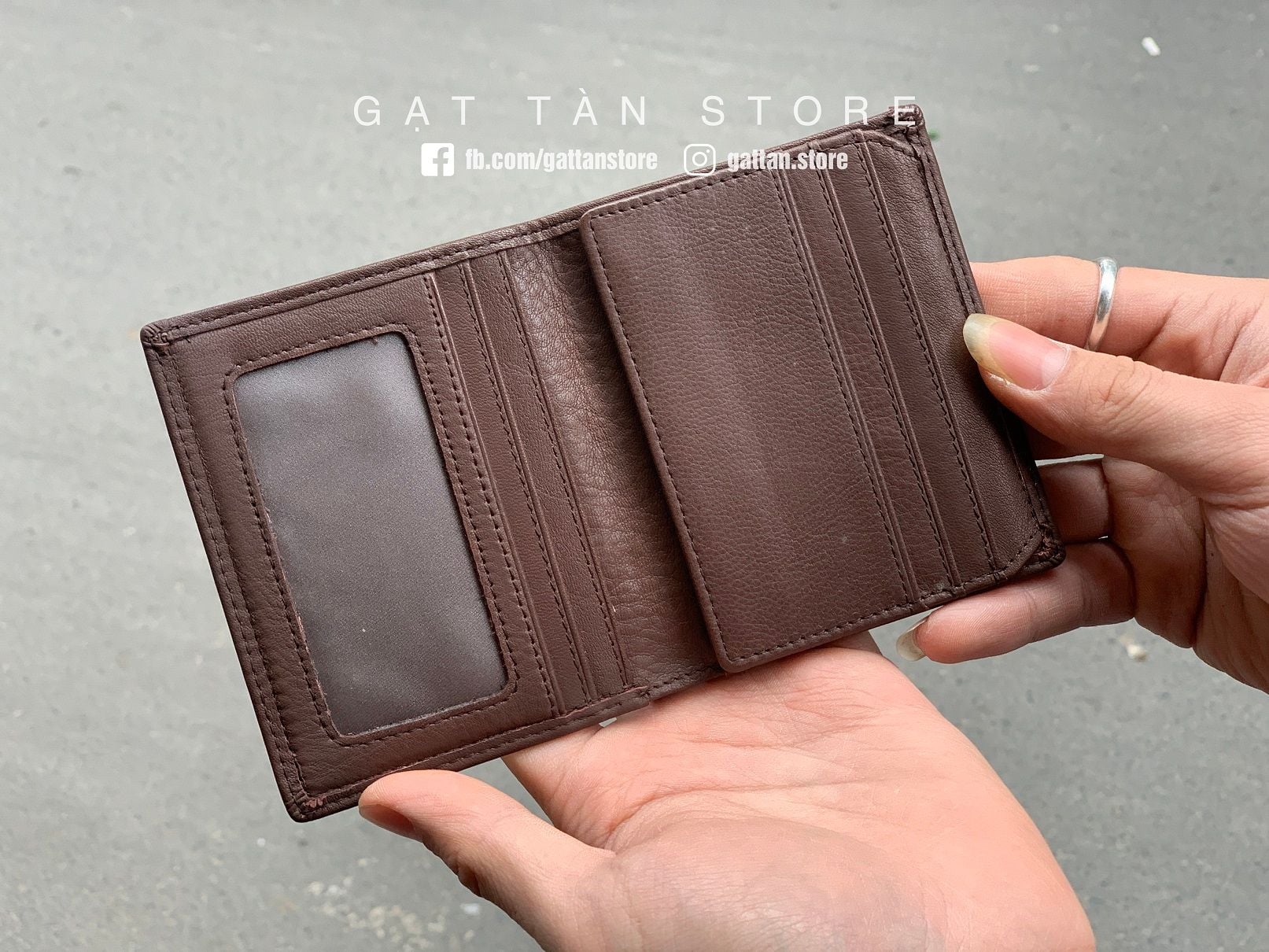 VD200 - Ví ngắn da bò