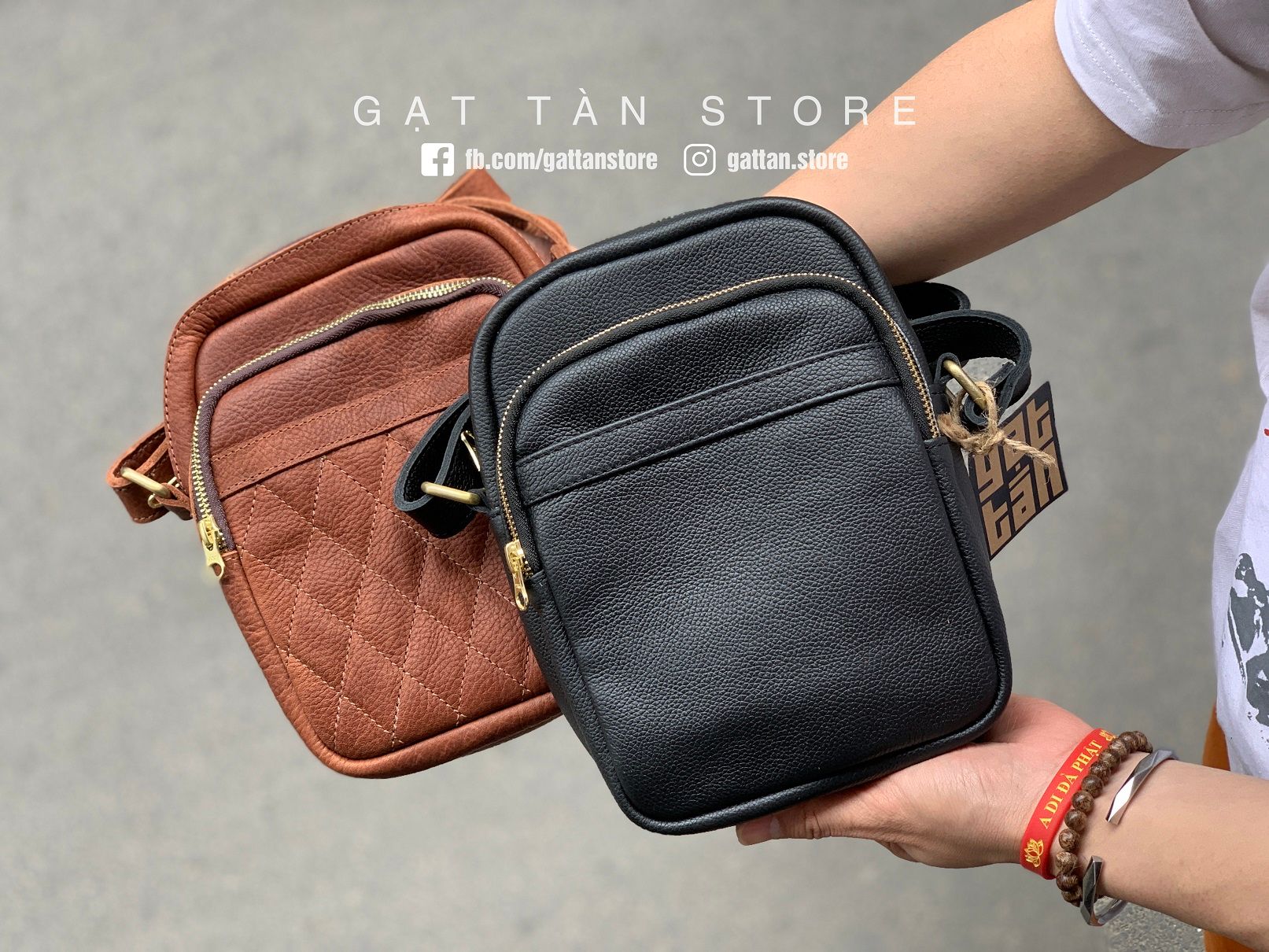 IPMN171 - Túi chéo mini da bò