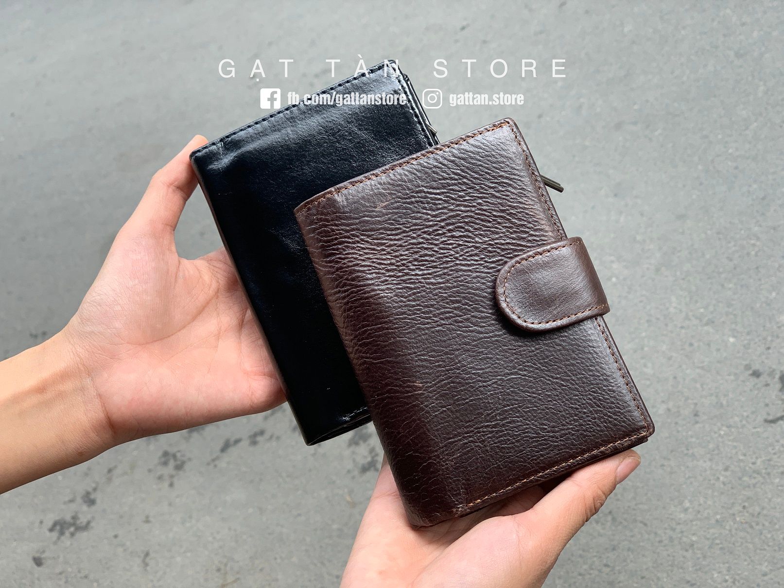 VD411 - Ví ngắn da bò