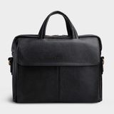  Cặp Công Sở Lata (Thời trang nam đựng laptop 13.3 inch - Cặp da CA21D) màu đen 