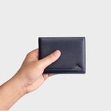  Ví nam da bò Lata (Thời trang nam gấp 2 dáng ngang - Ví da thật LVN98) 