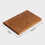  Ví nam da bò Lata ( Thời trang nam đựng namecard nhỏ gọn - Ví da thật LVN75 ) 