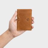  Ví nam da bò Lata ( Thời trang nam đựng namecard nhỏ gọn - Ví da thật LVN75 ) 