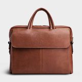  Cặp Công Sở Lata (Thời trang nam đựng laptop 13.3 inch - Cặp da CA21BD) màu bò đậm 
