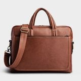  Cặp Công Sở Lata (Thời trang nam đựng laptop 13.3 inch - Cặp da CA21BD) màu bò đậm 