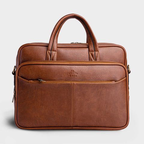 Cặp Công Sở Lata (Thời trang nam basic - Cặp da CA22BD) màu bò đậm