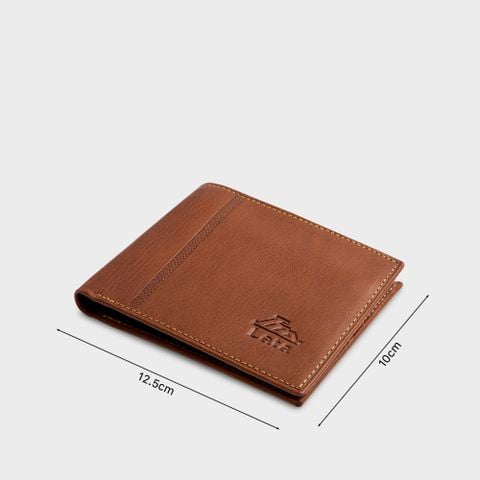 Ví nam da bò Lata (Thời trang nam - Ví da thật LVN25B) màu bò