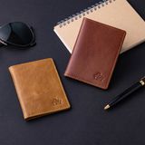  Ví nam da bò Lata (Thời trang nam đựng namecard nhỏ gọn - Ví da thật LVN74BD) màu bò đậm 