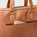  Cặp Công Sở Lata (Thời trang nam đựng laptop 14 inch - Cặp da CA32BD) màu bò đậm 