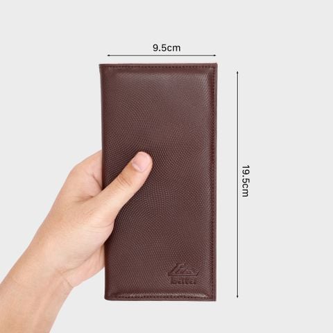 Ví nam da bò Lata (Thời trang nam - Ví da thật LVN55N) màu nâu