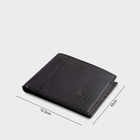 Ví nam da bò Lata (Thời trang nam - Ví da thật LVN25D) màu đen