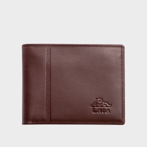 Ví nam da bò Lata (Thời trang nam - Ví da thật LVN25N) màu nâu